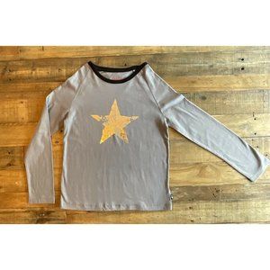 Girls Miki.B  Holographic Shiny Star T-Shirt, Size 10